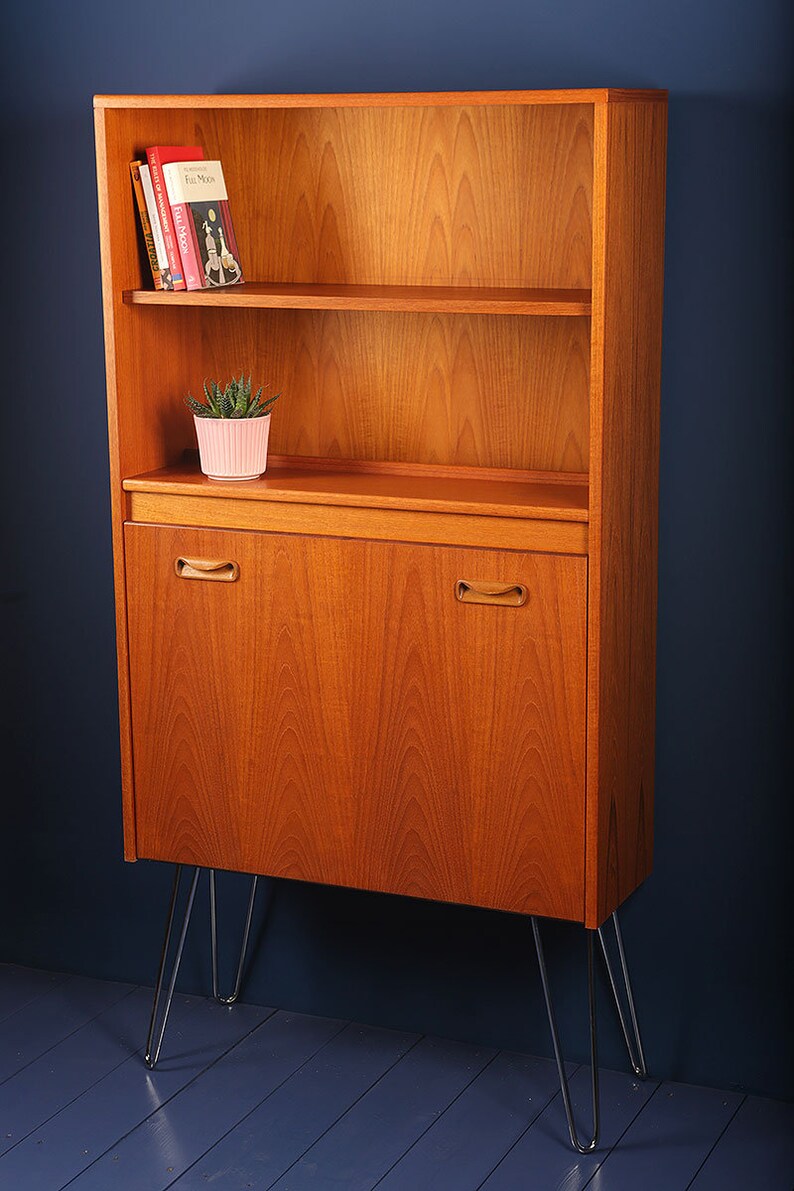 G plan Fresco tall drinks display on hairpin legs Etsy