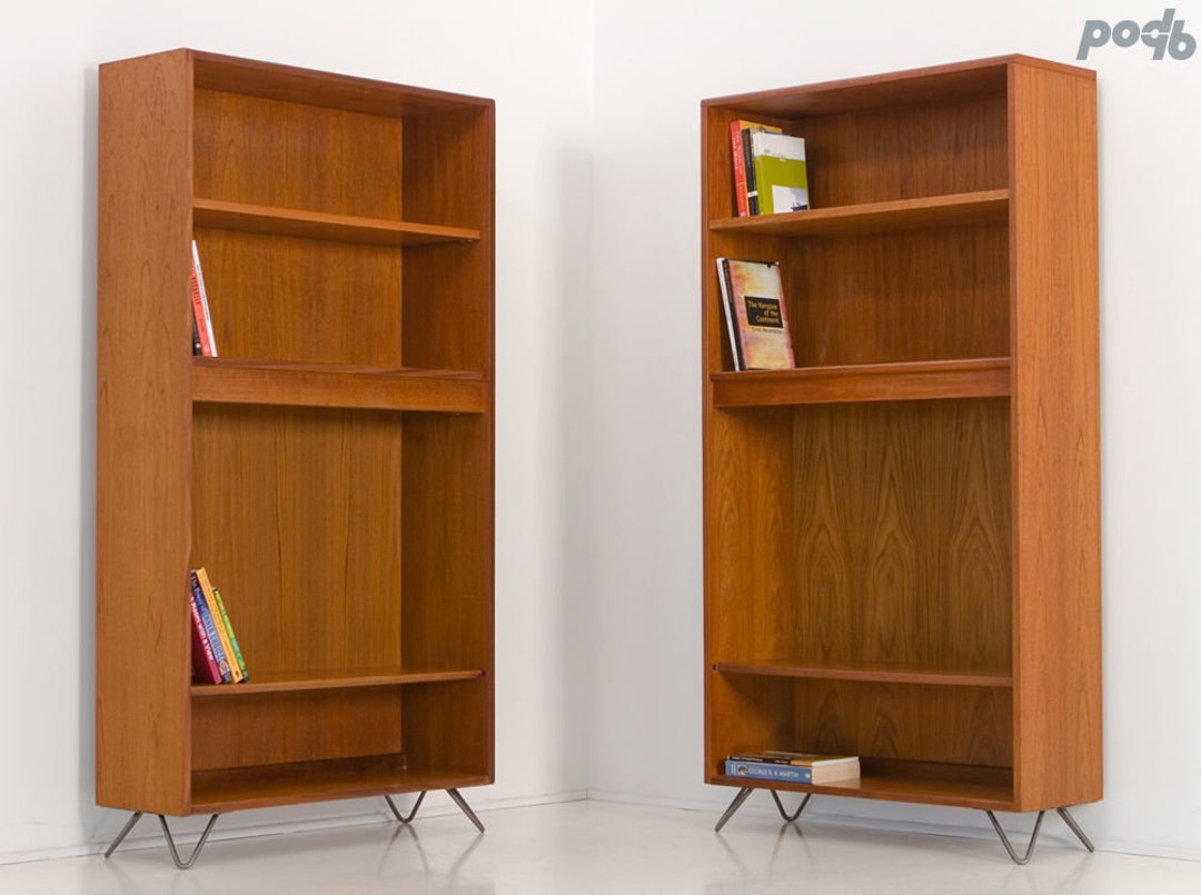 A Pair of Vintage G Plan Mid Century Retro Teak Book Cases Display