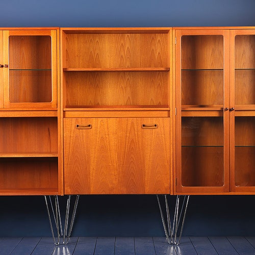 G Plan Fresco Tall Wall Unit Drinks Glass Display on Etsy