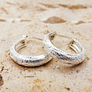 Engraved Hoops - Etsy