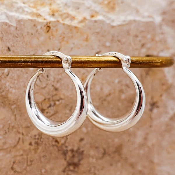 925 Sterling Silber Creolen, leichte klassische Creolen jeden Tag Schmuck Geschenk für sie
