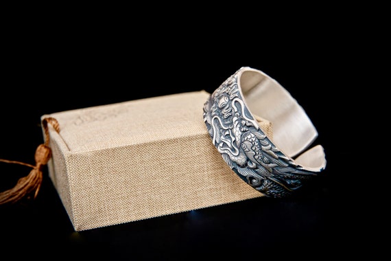 mens silver cuff bracelet