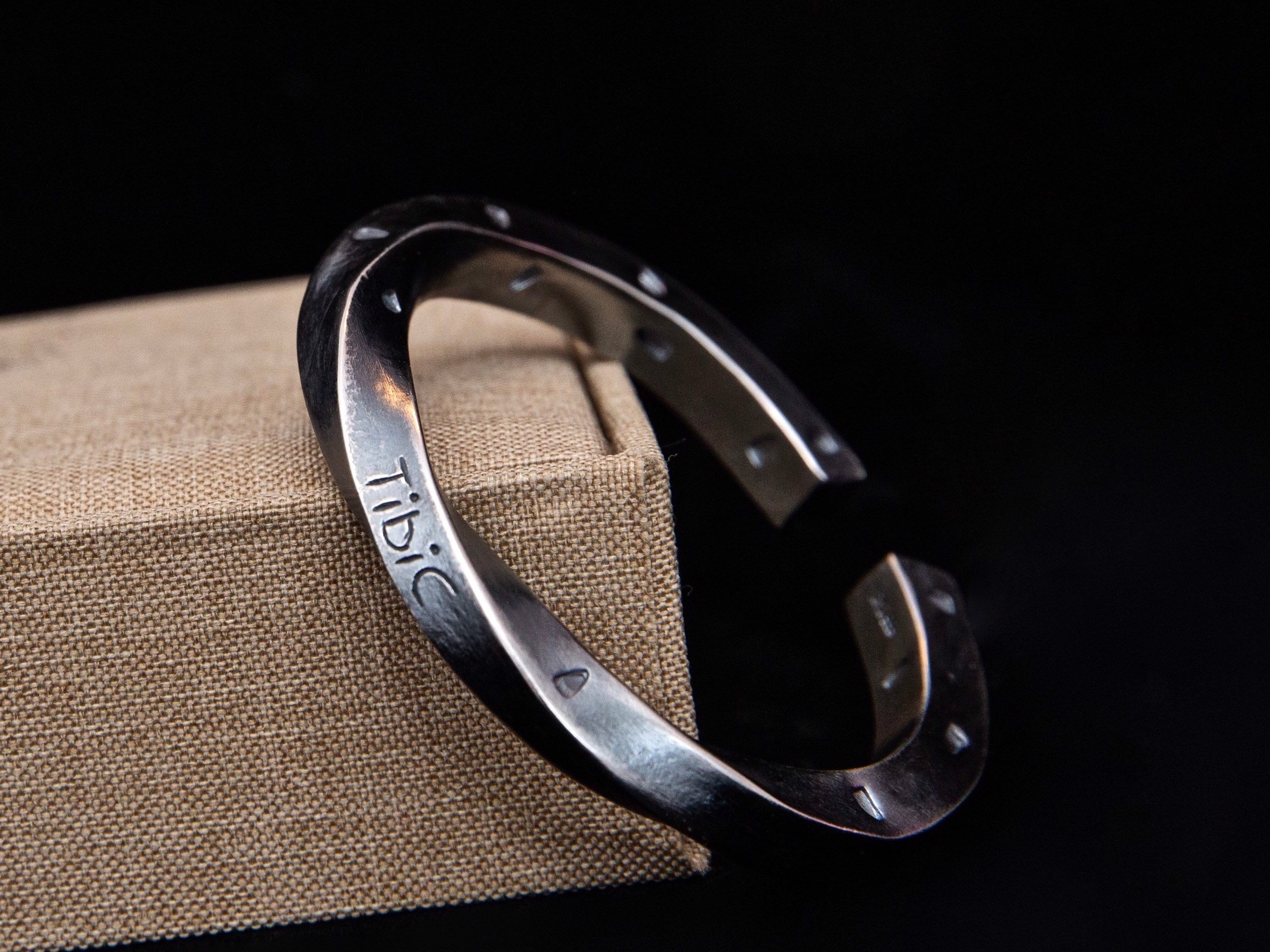 Solid Silver Mobius Cuff Bracelet for Him mens Twist Etsy