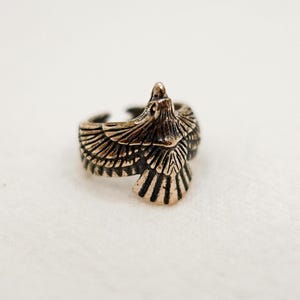 Sterling Silver Eagle Ear Cuff Earring, No Piercing Helix Earring, Unisex Ear Cuff Conch Cartilage Earring, Mens Ear Cuff , Gift for Him