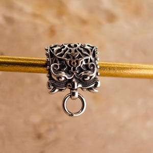 Sterling Silver Men's Stud Earrings, Beasts Face Earrings, Mythical Creatures Earrings, Gothic Earrings, Gift for him Father's Day Gift