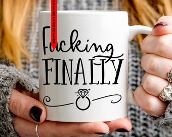 Engagement Gift, Engagement Annoucement, Funny Engagement Mug, Funny Wedding Gift, Sister Engagement Gift, Best Friend Engagement Gift