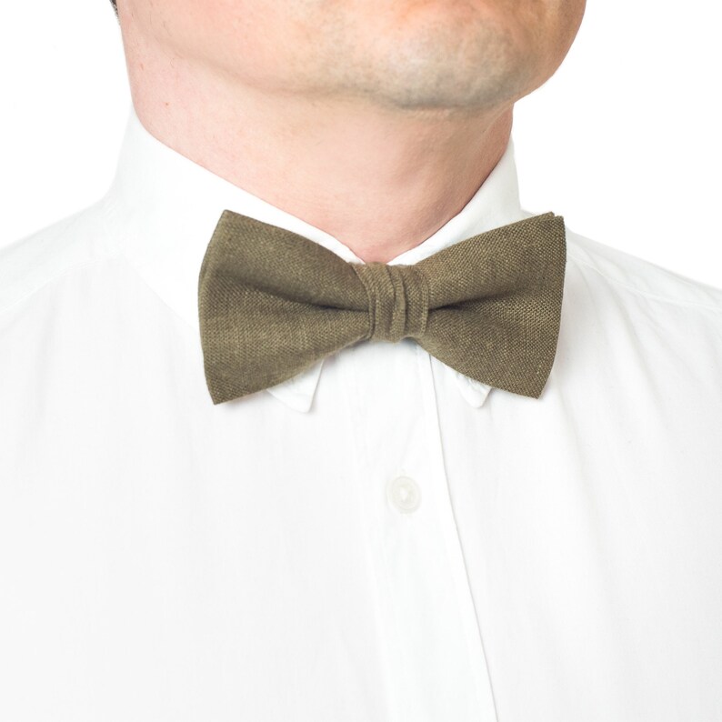 Dusty Blue Bow Tie DUSTYBLUE Wedding Necktie Suspenders image 9