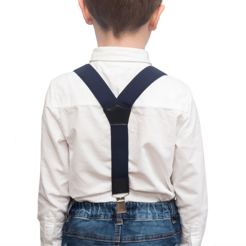 Malibu Turquoise Bow Tie And Navy Blue Suspenders Etsy