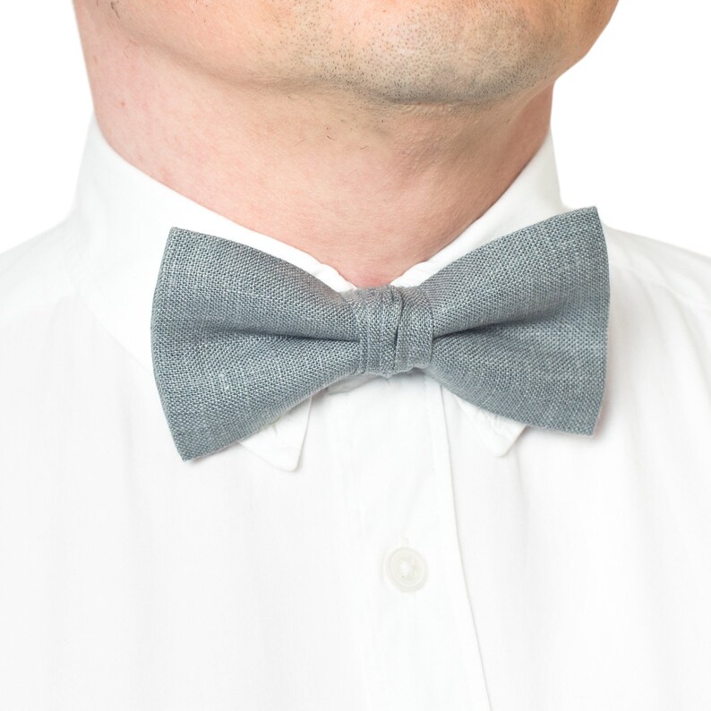 Cravate noire en étain assortie à la tenue de mariage de David's Mercury Ties couleur de la mariée image 6