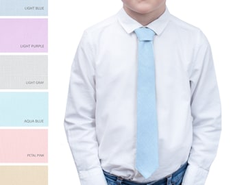 Child Light Blue Bow Ties Suspenders Set, Ring Bearer Boys Bow Tie with Initial