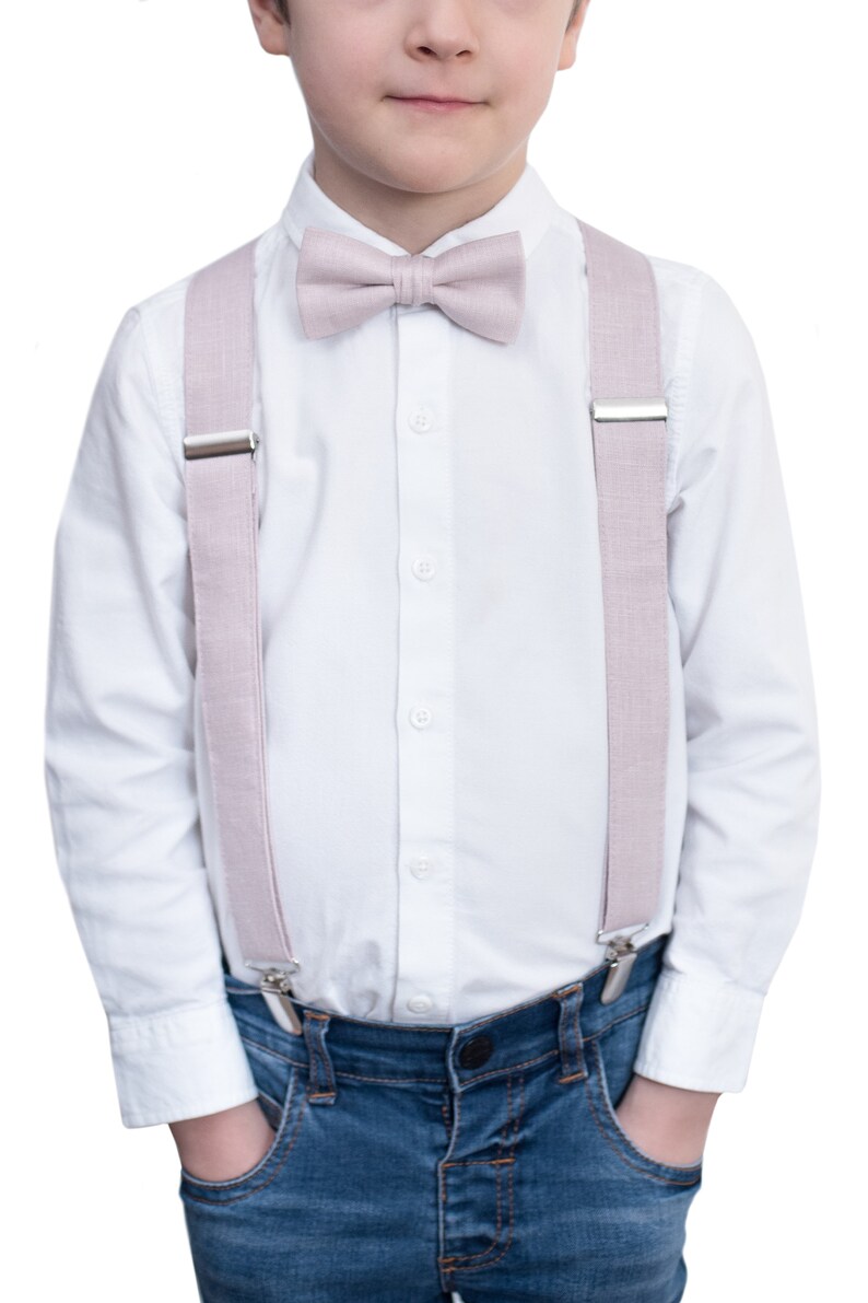 Boys Suspenders and Bow Tie Etsy