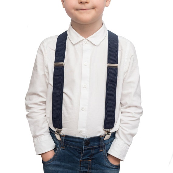 Bretelles Bleu Marine Bebe Garcon Bretelle Pour Enfant En Bas Etsy