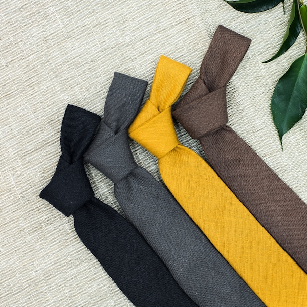 mens mustard yellow tie