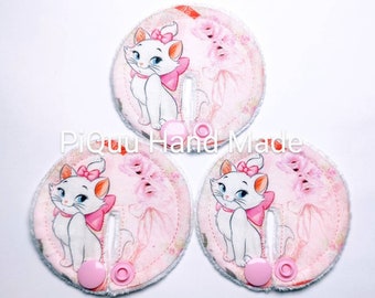 Marie Aristocats SET voedingssondepads, PEG-covers, Gtube-pads, knoppen G-tube mic-key button podkladki pod PEG, bamboe karakter