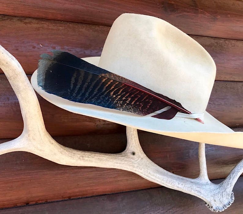 patriotic natural tail feather western folklore Custom cowboy hat feather western hat feather feather art mane feather western art