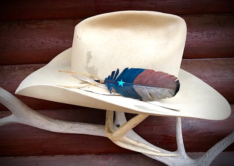 Americana cowboy hat feathers in new 