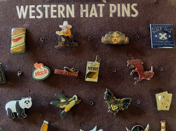 Vintage Western HAT PINS, Rare retro fashion, boh… - image 2