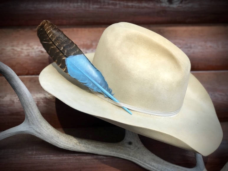 Custom hat feather cowboy hat feathers western hat painted Etsy