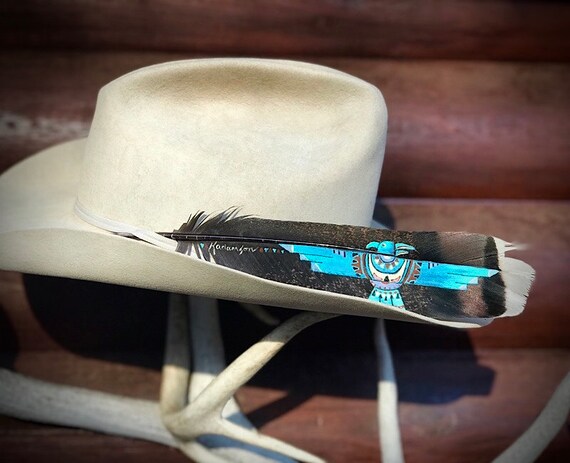 Custom Hat Feather Thunderbird Art Hand 