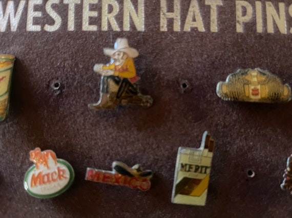 Vintage Western HAT PINS, Rare retro fashion, boh… - image 3