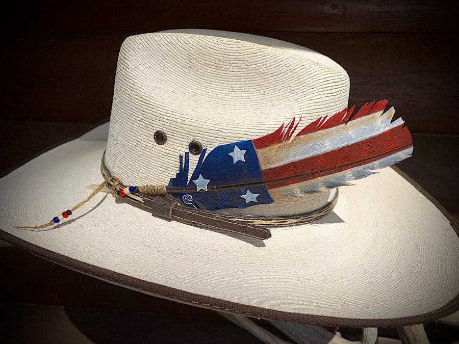 Cowboy Hat Feathers Turquoise Beaded Hat Feather Christmas Gift Feather Hat  Pin Western Hat Feathers Pheasant Feather 