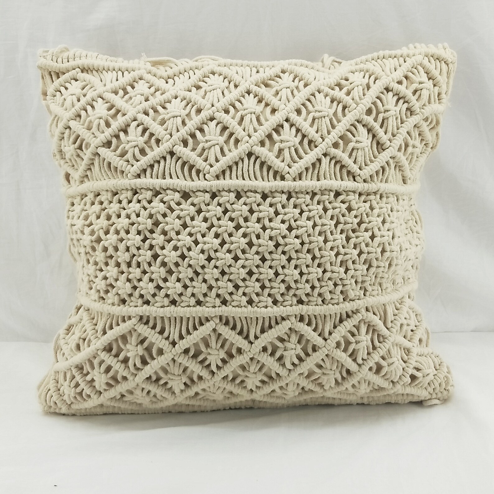 Macrame pillow cover 100 cotton Macrame cushion cover Etsy