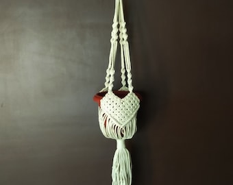 Macrame Plant Hanger | Macrame Plant Holder | Hanging Plant | Bohemian Macrame Plant | Boho Plant Hanger | Cotton Rope Plant Hanger Hippie