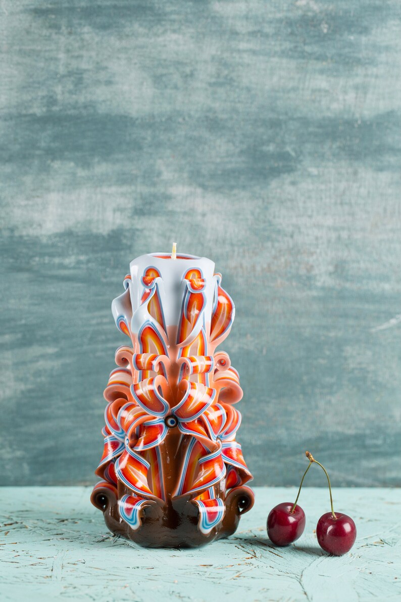 Handmade Carved Candles Special Gift for Women Wife Men Etsy