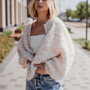 Sequin Mohair Cardigan, Knit Cardigan with Paillettes, Glitter Cardigan, Women Shinny Mohair Merino Wool Cardigan, Alpaca cardigan