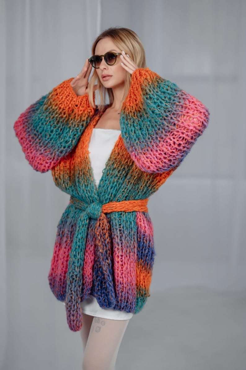 Maya Vibrant Artistic Cardigan main image 1