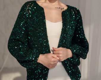 Mohair Cardigan, Green Mohair Sweater, Bomber Cardigan, Oversized Sweater, Green Cardigan, Women Green Wool Coat, Chunky Knit Sweater