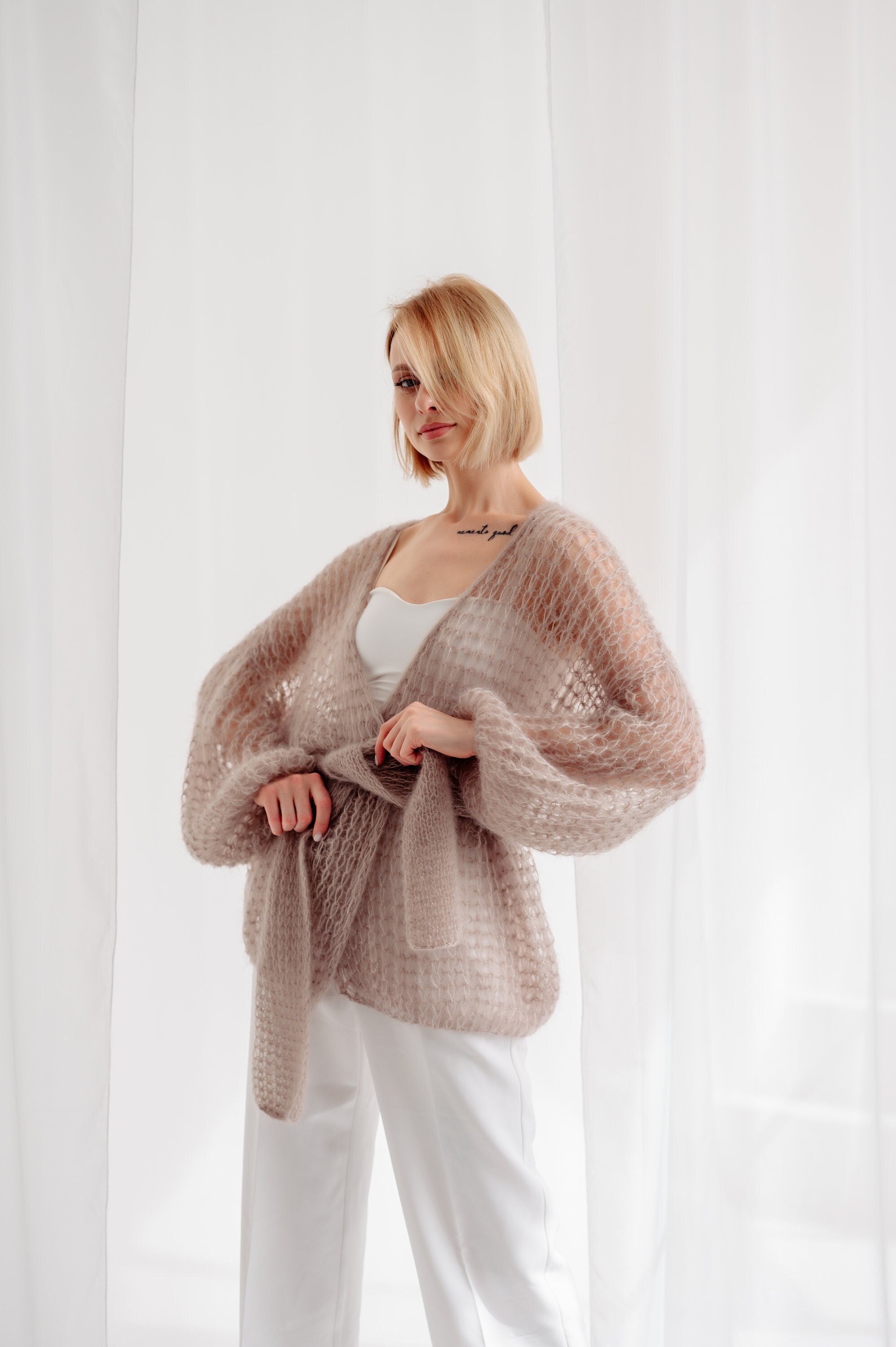 Lightweight tan cardigan hotsell