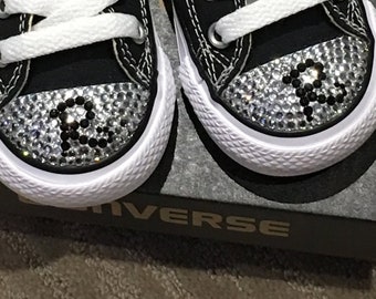 Crib (Soft Sole) Converse. Baby Monogrammed Bling Shoes. Personalized Gift. 1st Birthday, Flower Girl, Ring Bearer, Custom New Baby Gift