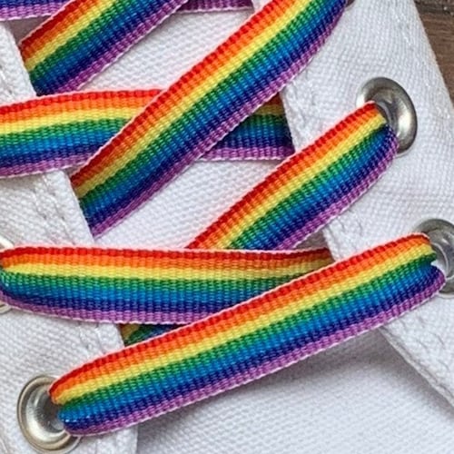 Rainbow Shoelaces Gay Pride Laces Pride Laces Pride Etsy