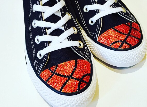 Kid s Basketball Bling Converse Shoes. Customized Converse Shoes. Basketball Shoes for Basketball Players Fans. Basketball Player Gift Etsy Canada