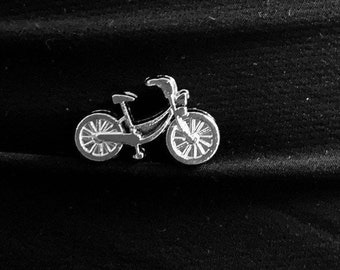 Bicycle Croc Charm. 1 pc Silver Charm. 8mm Slide Charm. Biker Croc Jewelry. Gift for Cyclers. Bike Croc Charm. Bicycle Charm. Biker Gift