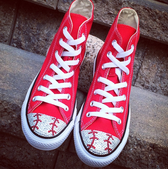 Baseball Converse Shoes. Baseball Mom Shoes. Women s Bling Converse. Baseball Gift for Wife Mom Baseball Player Gift Baseball Mom Gift Etsy