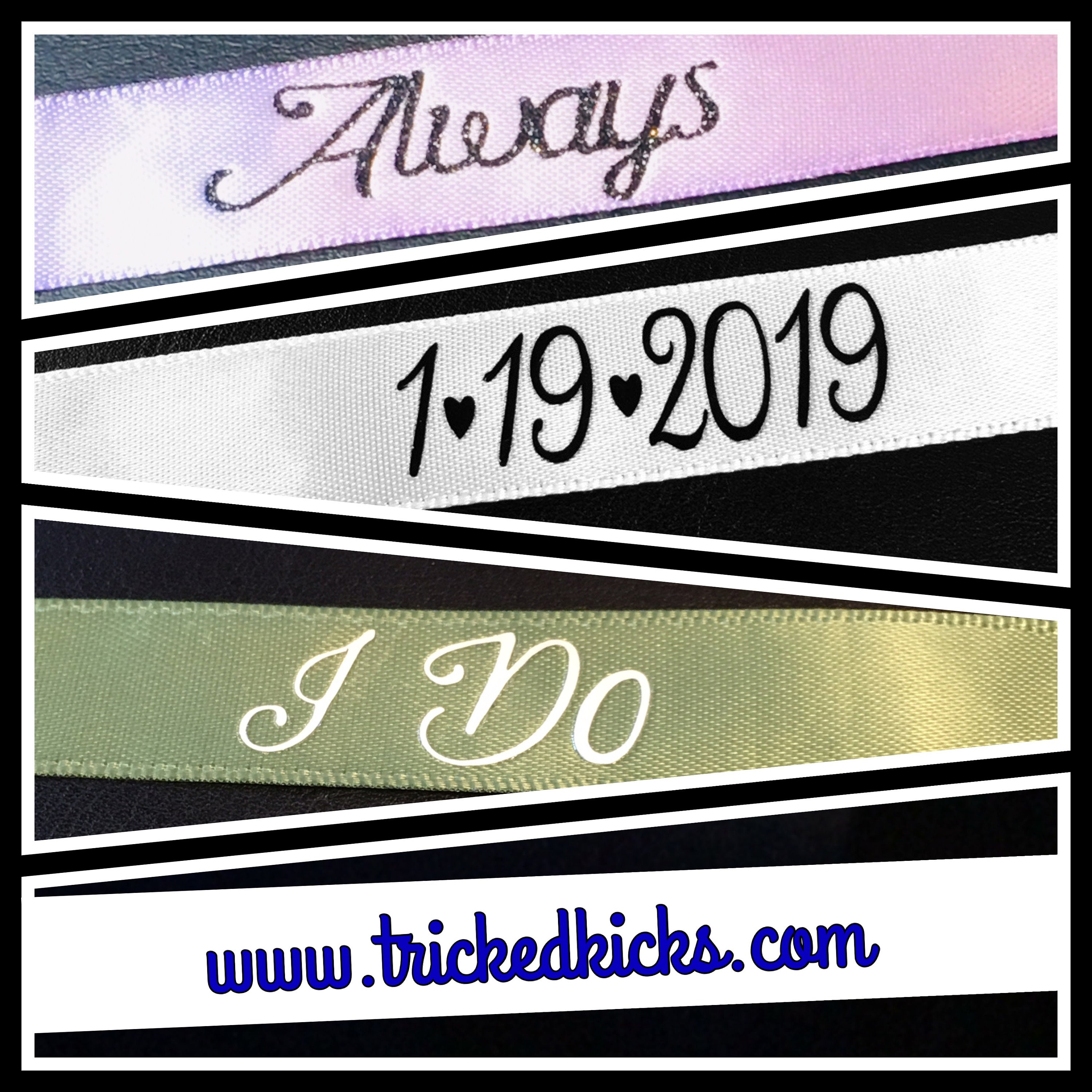 Personalized Shoelaces. Custom White Pink Black or Navy Etsy