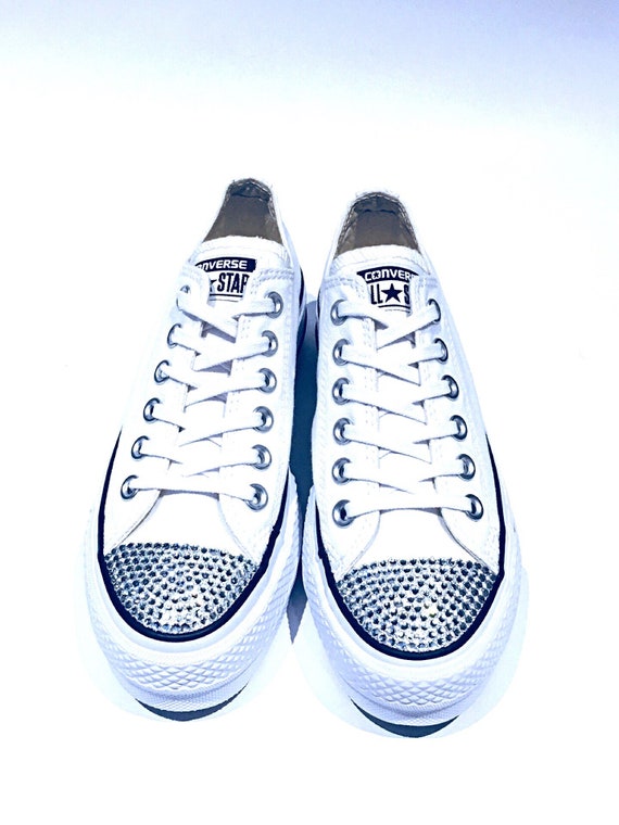 Scarpe converse cheap basse bianche