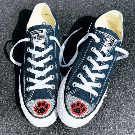 Toddler Paw Print Converse Shoes. Animal Paw Print Bling - Etsy Sweden Toddler Paw Print Converse Shoes. Animal Paw Print Bling - Etsy Sweden
