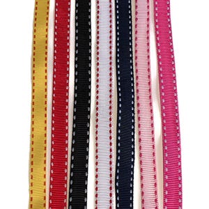 Colorful Flat Grosgrain Ribbon Shoelaces, 3/8" Shoelaces. Dotted Trim Saddle Stitch, Running Shoes, Fun Shoelaces, Replacement Shoelaces