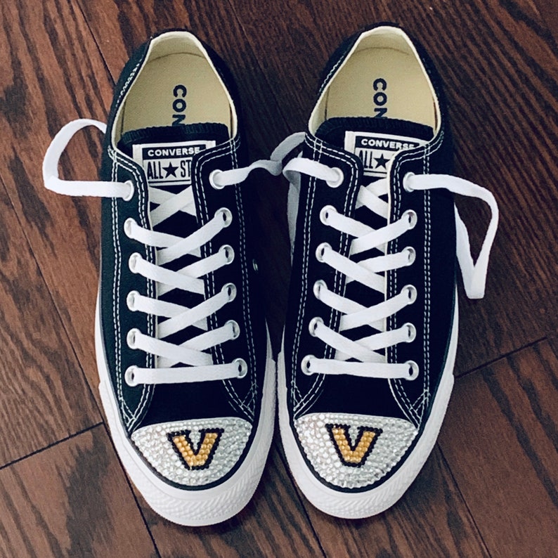 College Logo & University Logo Bling Converse Shoes. Womens Custom Converse. University/College Swag. College Student Gift / University Gift image 9