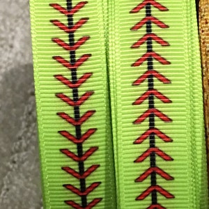 Baseball and Softball Shoelaces. 5/8 Grosgrain Ribbon w/ Red Baseball Stitches. Baseball Player Gift. Baseball Mom Gift. Baseball Gift Idea image 7