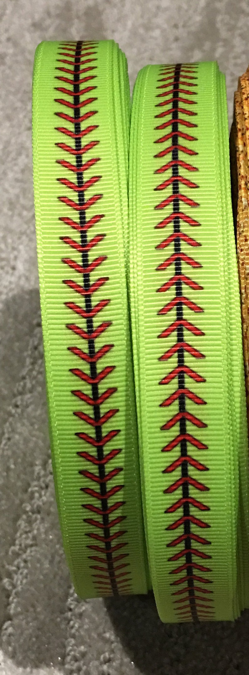 Baseball and Softball Shoelaces. 5/8 Grosgrain Ribbon w/ Red Baseball Stitches. Baseball Player Gift. Baseball Mom Gift. Baseball Gift Idea image 7
