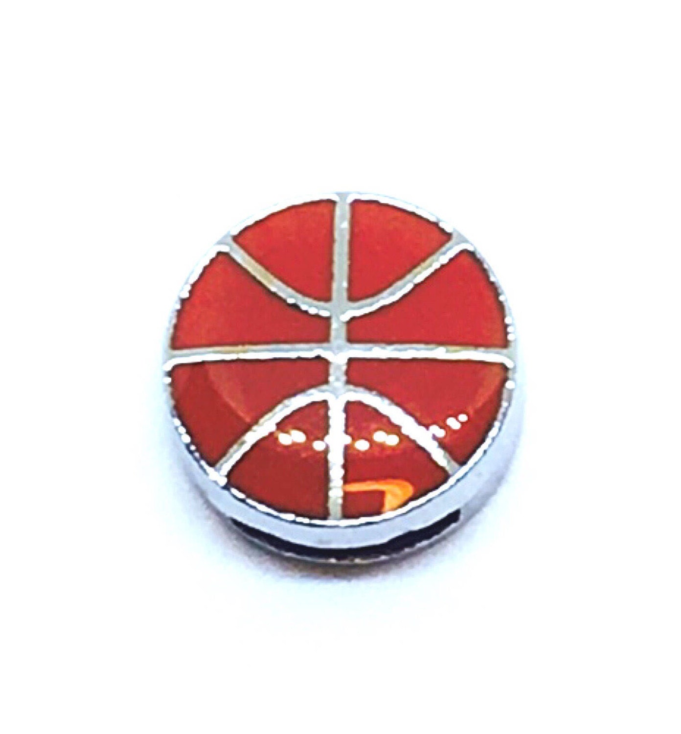 Basketball Shoelace Charm. 8mm Slide Charm. Shoe Jewelry. Etsy