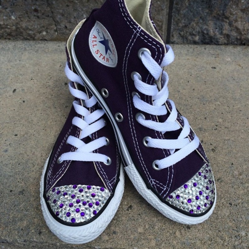Bedazzled Converse Shoes. Women�s Dot Rhinestone Bling Etsy