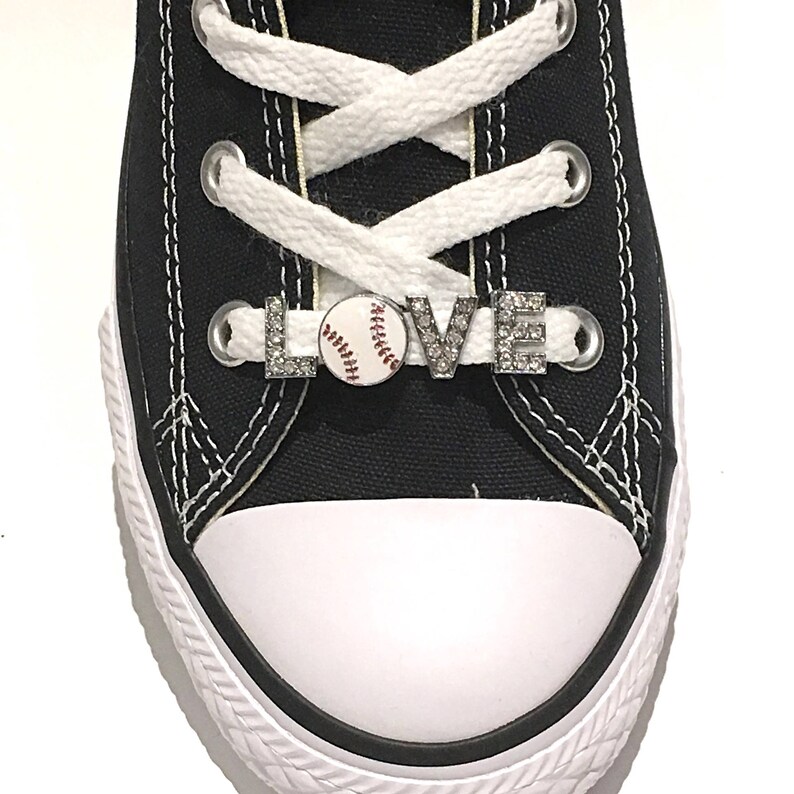Sports Shoelace Slide Charm. Shoe Jewelry. Baseball Charm Etsy