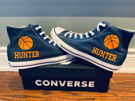 Chaussures Converse de basketball personnalisées. Basket-ball - Etsy France