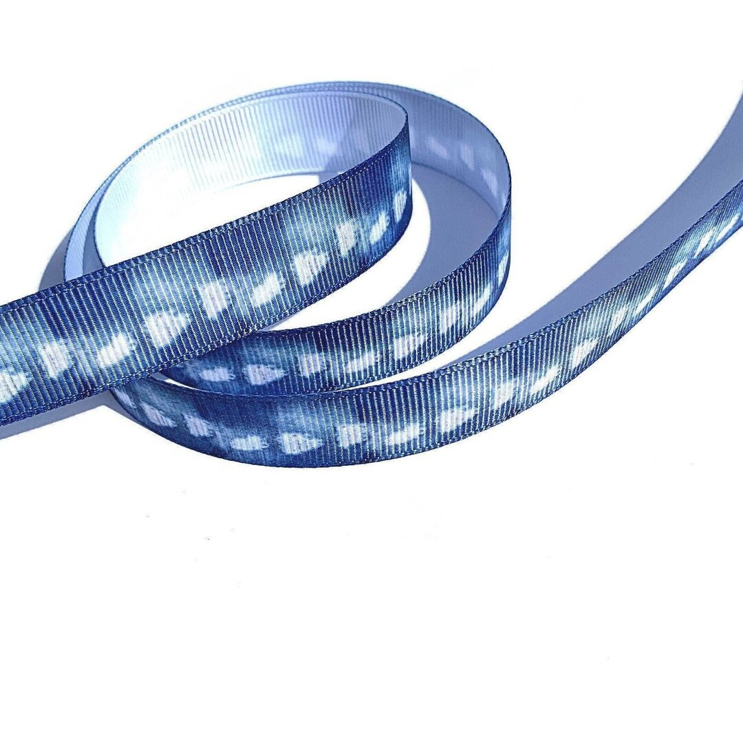 Denim Jeans Shoelaces. 5/8 Grosgrain Ribbon Blue Jeans Etsy