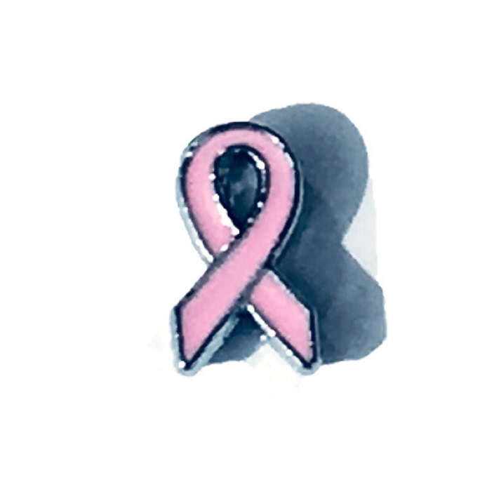 Awareness Shoe Charms Breast Cancer Pink Ribbon fits Crocs 1 pc or